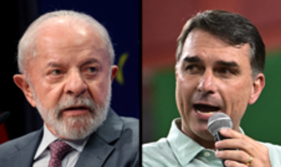 Right-wing Flávio Bolsonaro wins first round of Brazil election